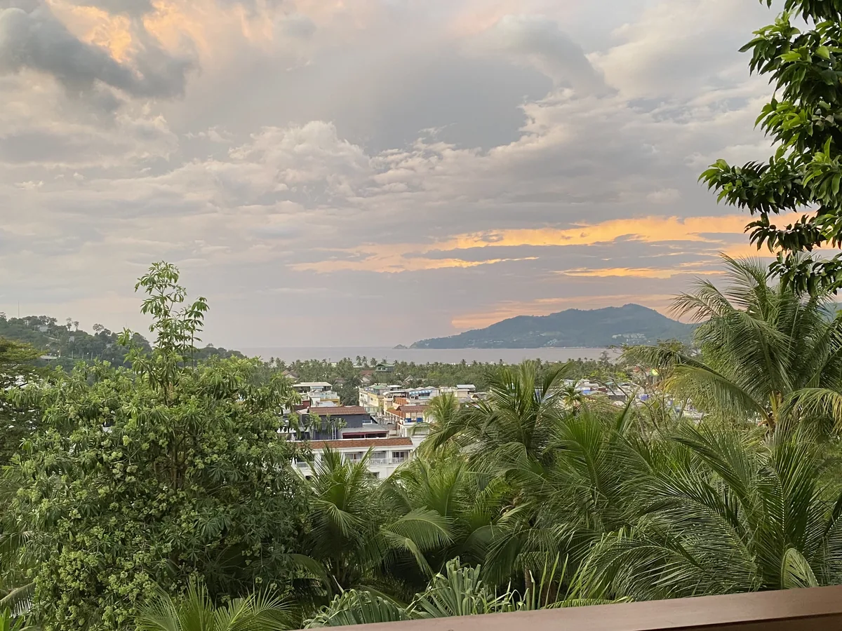 The coastline and hills of Phuket, Thailand